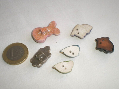 BOUTONS ANCIENS ANNÉES 1900 Déposé Ec Paris Lot De 12 N°4 EUR 7,90