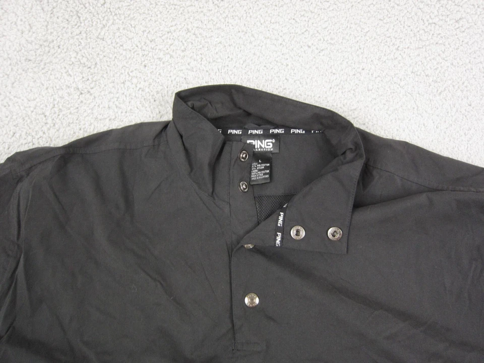 Винтажная мужская ветровка Ping Jacket большая L черная Allianz Championship для гольфа - Изображение 2 из 4