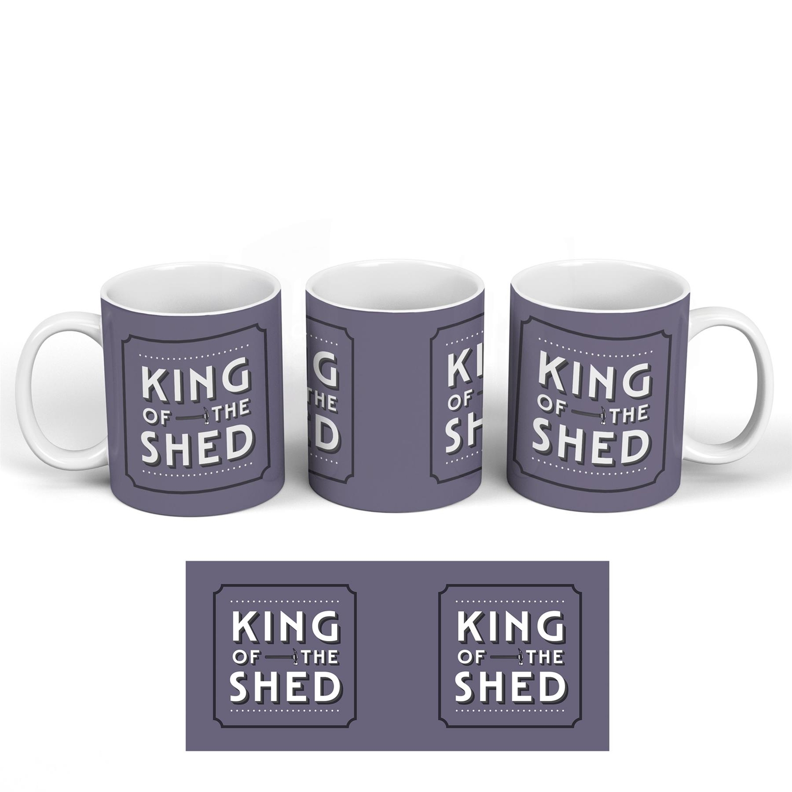 King Of The Shed Father's Day Hobbies Blue Ceramic Classic Mug