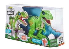 Robo Alive Green T-Rex Dinosaur Robotic Glow Slime Surprise Dino Egg Toy Set 