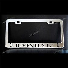 Juventus Fc License Plate Frame Custom Made Of Chrome Plated Metal