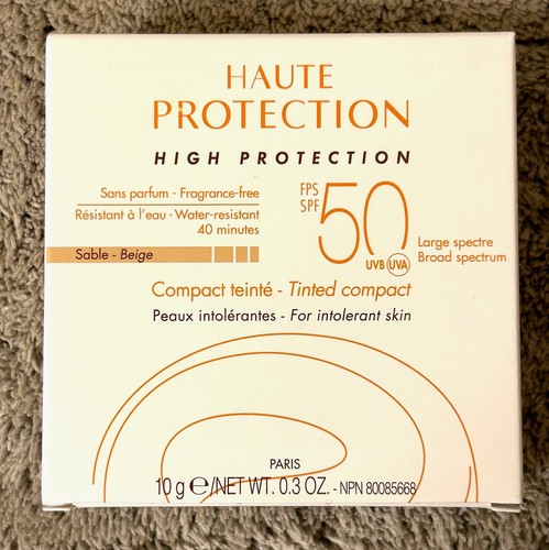 Avene Haute Protection Compact Tinted Sable Beige 0.3 oz. SPF 50 New exp 2/2027