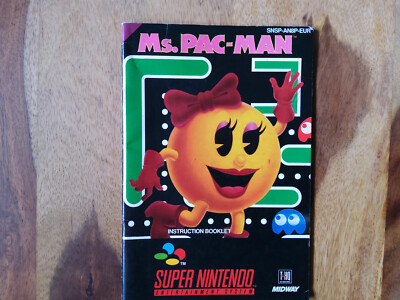 Ms. PAC-Man Anleitung Super Nintendo SNES booklet manual deutsch english PAL Ms