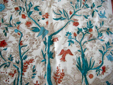 Vintage  50s Rayon-Silky Scarf Unique " Tree of life" 31"square Japan