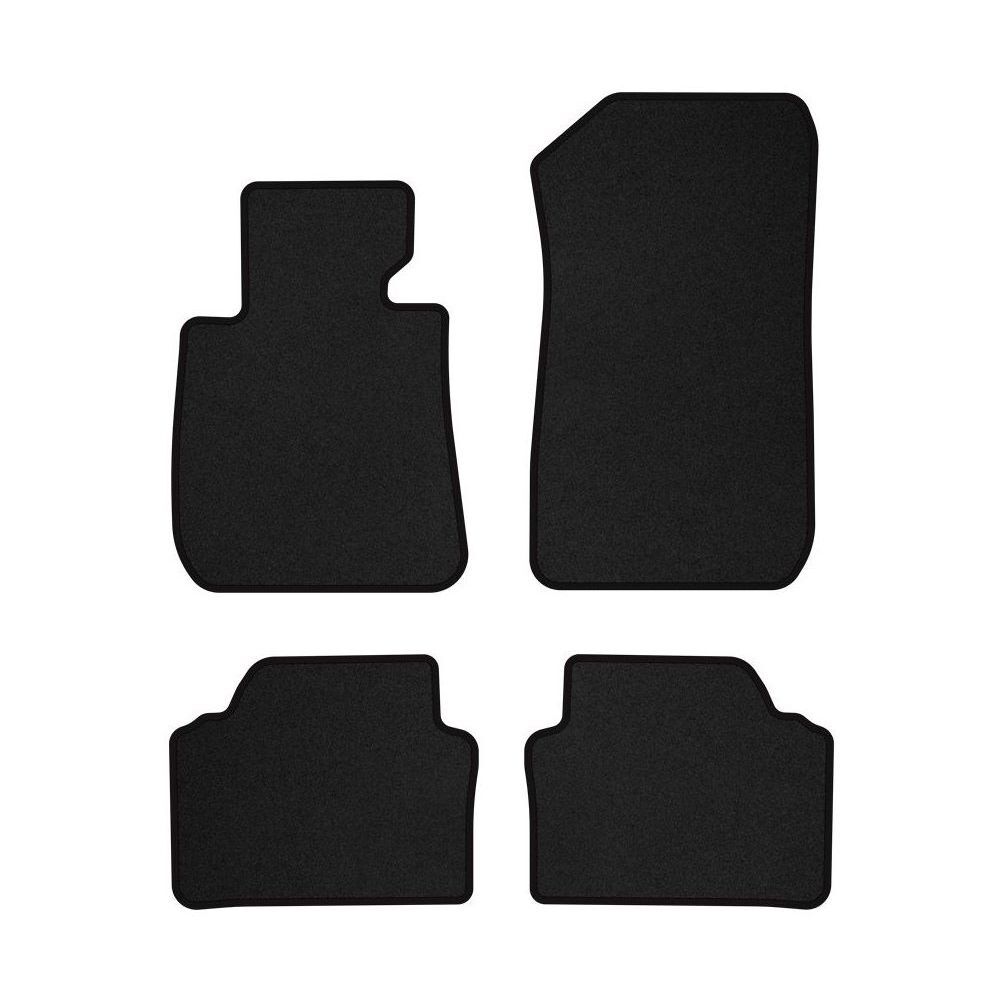 Tapis en velours et cuir rouge pour BMW Série 3 E90 du quotidien