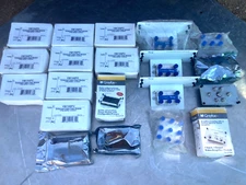 Lot of cable splitters telecom phone modules amplifier