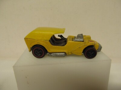 Hot Wheels -Original Loose Redline - Yellow ICE T w/ ( Reproduction Top)