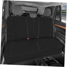SpillGuard Neoprene Rear Seat Protector - Waterproof Bench Gray Stitching