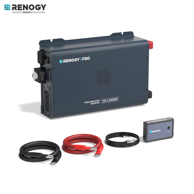 Renogy Pro 2000W Pure Sine Wave Inverter 12V to 120V 92% High-Efficiency W/BT