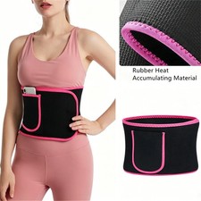 Men Women Waist Trimmer Belt Burn Fat Sweat Body Shaper Weight Loss Girdle Gym