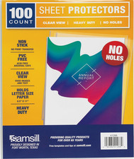 No Hole Sheet Protectors