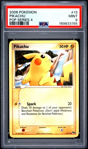 Pikachu graded PSA 9 for sale on eBay