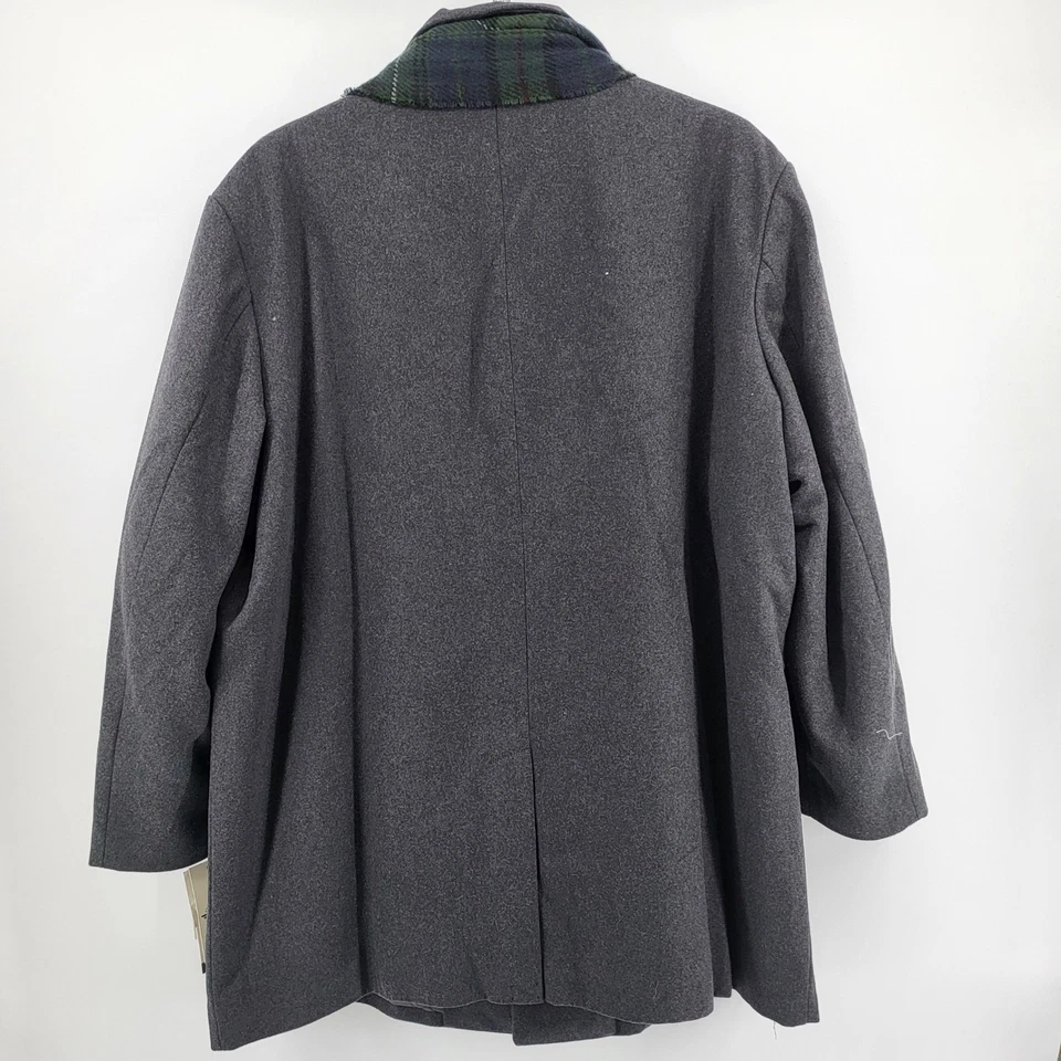 Dockers Mens Wool Blend Charcoal Gray Peacoat Jacket 3XL - Image 2 of 4
