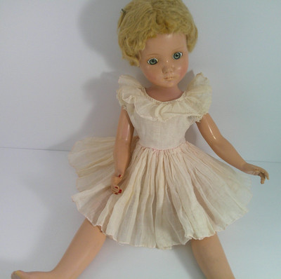 20'' VINTAGE ARRANBEE R & B NANCY or Nannette  DOLL Hard Plastic ORIG WIG & DRESS