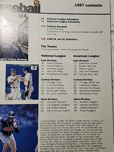 KEN CAMINITI 1997 ATHLON SPORTS BASEBALL ANNUAL PREVIEW Magazine - Picture 4 of 5
