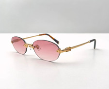 Occhiali da sole Miu Miu SMUA54 logo oro/rosa 50-20-140 mm nuovi