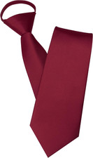 3.15  Solid Color Pre-Tied Adjustable Necktie for Business and Wedding