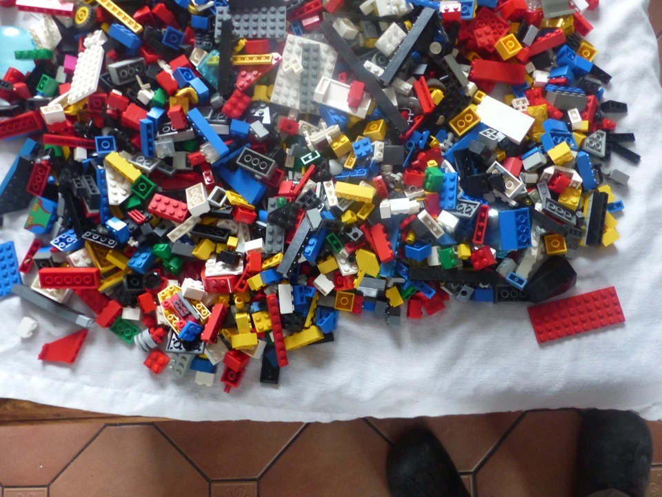 Lego : 4,5 kgs de légo vrac  vintage. - Photo 3/4