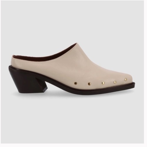 NUEVO ALOHAS Lorenzo Cuero Crema Mules 40 9 - Imagen 10 de 10