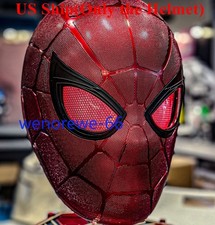 US Now Iron Spider Spider-Man Helmet 1:1 Wearable LED Mask w/ Box Collection