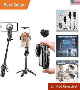 Tripode téléphonique compact & Selfie Stick avec télécommande sans fil - S'adapte à votre poche