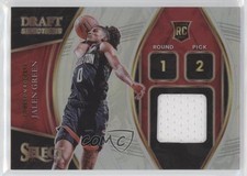 2021-22 Panini Select Draft Selections Memorabilia Silver Prizm Jalen Green v9t
