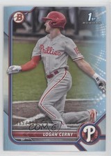 2022 Bowman Prospects Sky Blue Border 465/499 Logan Cerny #BP-120 0q4s