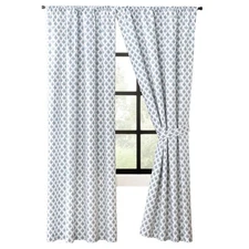 Ellis Curtain Manchester 3" Rod Pocket, Curtain Pairs 100" x 63" Blue
