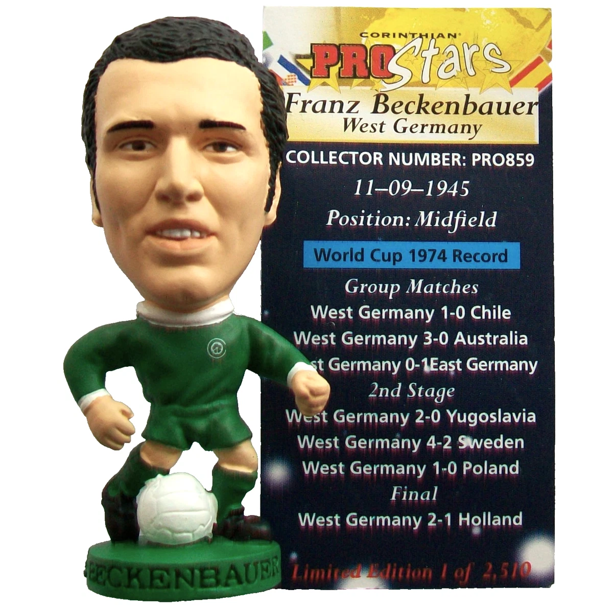 Figurine Gerd Muller Corinthian Prostars Allemagne De L'Ouest - Édition Spéciale Rare