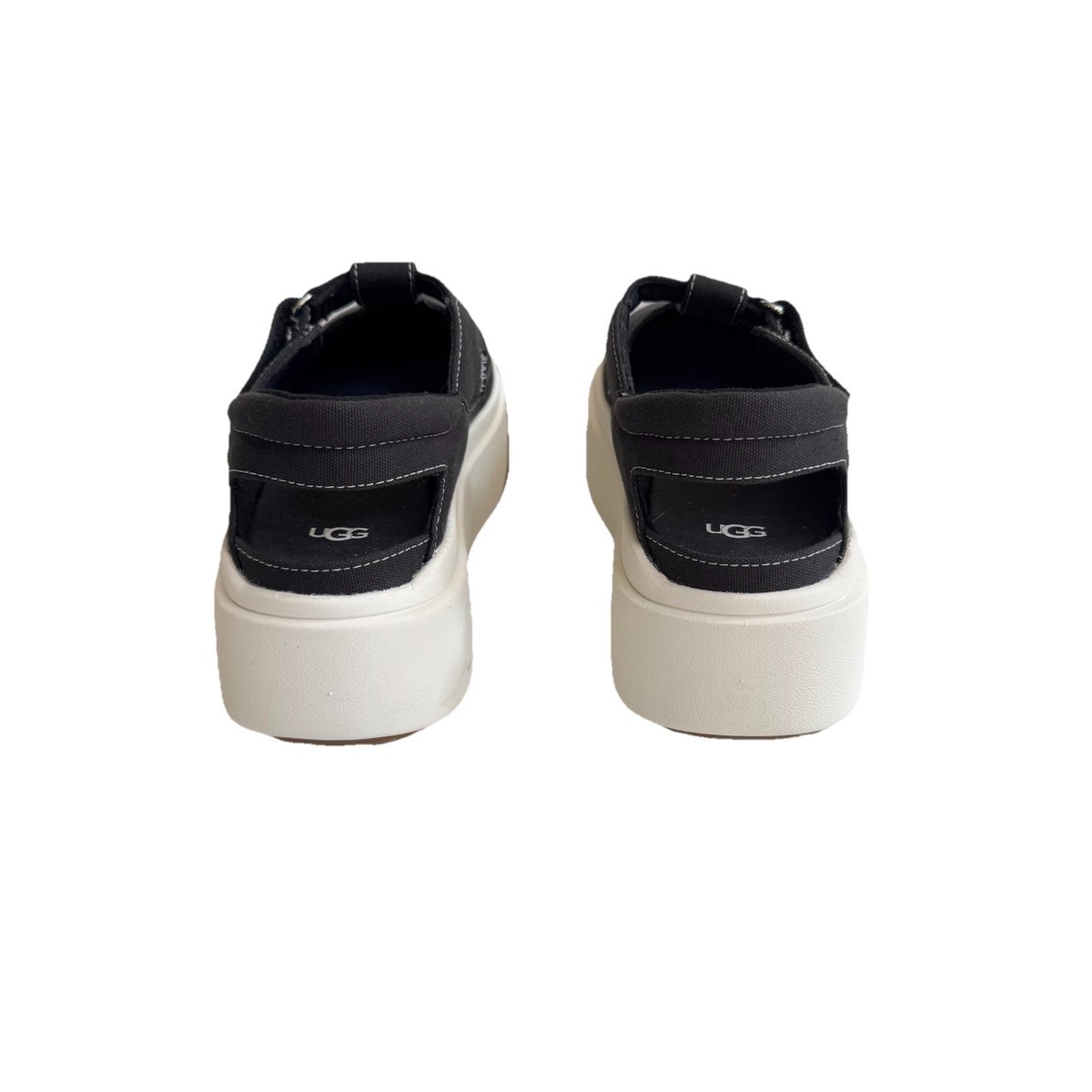 UGG EZ-DUZZIT T-STRAP BLACK PLATFORM SNEAKER SHOES US 11 / EU 42