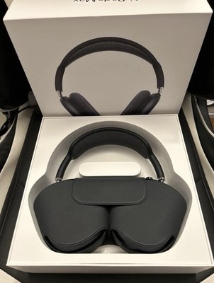 Air Pods Max USB-C Midnight Navy With Travel  Case and Accessories