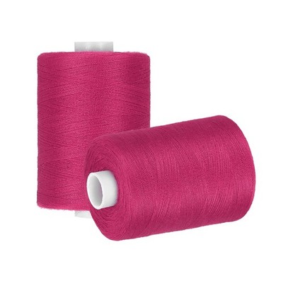 2 Spool Sewing Thread, Rose Red #169 for Sewing Hand, 1000 Yards/Spool