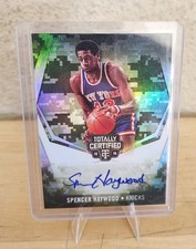 2015-16 TOTALLY CERTIFIED SPENCER HAYWOOD AUTO #9/25 NO. TC-SH NEW YORK KNICKS 