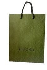Gucci Authentic Shopping Paper Empty Bag Approx. 13.75” x 10.5” x 5.5”