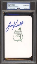 Jake Knapp Signed Masters Scorecard PSA GEM 10 AUTO Augusta National Golf Club
