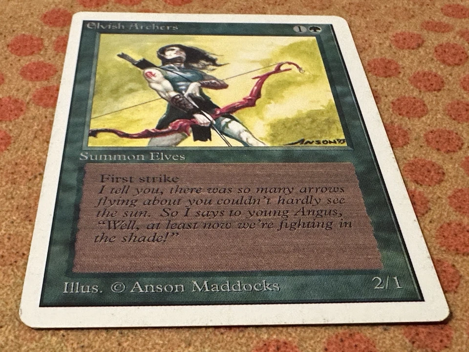 MtG: Unlimited Edition Elvish Archer - MP - Image 4 of 4