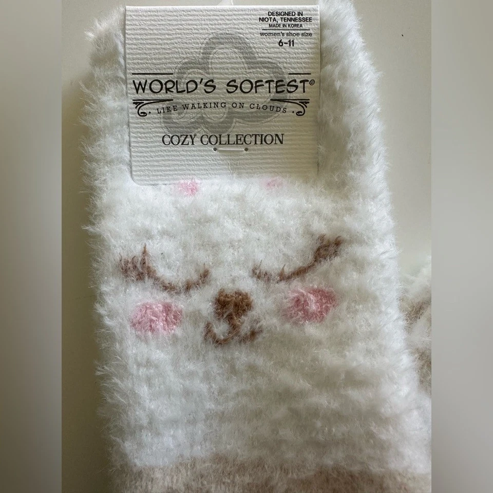 Calcetines Más Suaves del Mundo Acogedora Colección Conejito Calcetines Rayas Conejo Talla 6-11 Foto 2 de 4