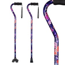 Elegant Walking Cane For Women Foldable Adjustable Self-Standing Tip Senior