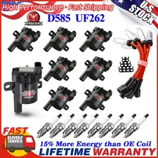 8* Ignition Coil+Spark Plug+Wires set For Chevy Silverado 1500 2500 GMC UF262 US