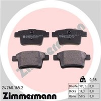 Zimmermann BremsbeläGe Hinten FüR Ford Mondeo III Turnier Jaguar X-Type