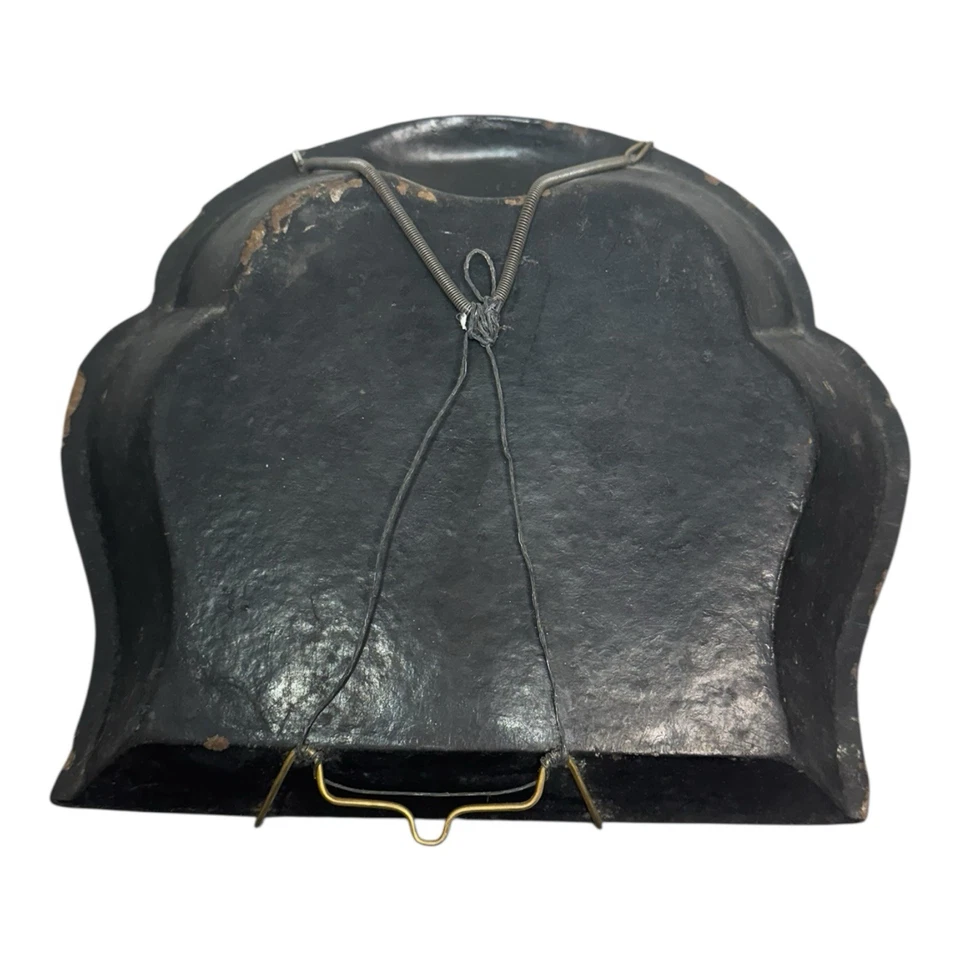 Antique Victorian Crumber Tray - Hand Painted Floral & Gilt - Wall Display - Image 3 of 4