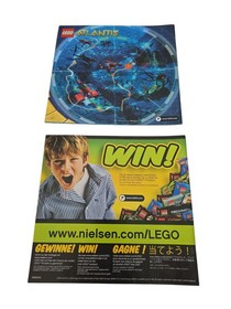 LEGO 8061 Atlantis Gateway of Squid Instruction Manuals Booklets 1-2 Only
