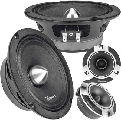 1600 Watts Bundle 2X 6.5 Midrange Speakers TPT-MR6-4 Bullet 500 Watts, 4 Ohm + 2
