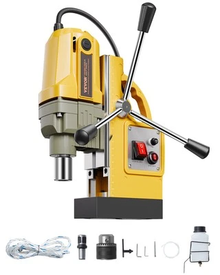 VEVOR Perceuse Magnétique Perceuse à Colonne 1400 W 12500 N Vitesse 800 tr/min - Photo 1/4