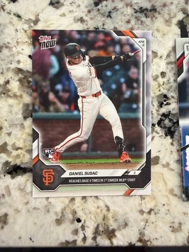 2026 TOPPS NOW MLB BASEBALL ROOKIE CARD SAN FRANCISCO GIANTS DANIEL SUSAC #43