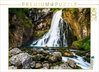 Calvendo Puzzle Gollinger Waterfall | 1000 Pieces, Finished Size 25.2 × 18.9 In