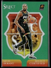 2024-25 Panini Select - Select Certified Kevin Durant #17 Green Prizm