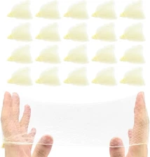 Quacc 20 PCS Bun Hair Nets Women Stretchy Elastic Edge Mesh Invisible Blonde 