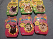 X6 Hats For Cats Or Small Dogs NIB 6 different Styles '"CAT HATS"