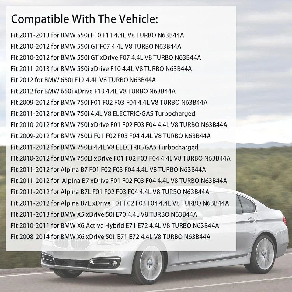 Kit de junta de culata N63 apto para BMW 750Li 550i 650i 750i X5 X6 2008-2014 4,4 L Foto 3 de 4